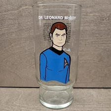 Star Trek Doctor Pepper Glass Dr. Leonard McCoy Collector Series 1976 - REF C