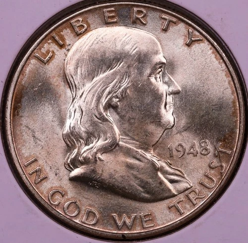 1948-D Franklin Half Dollar Ch. BU+ ***RARE ORIGINAL COIN***
