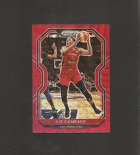 liz cambage  2021 panini wnba  prizm red wave insert card,