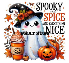 20oz Sublimation Tumbler Wrap Spooky And Spice Ghost Ready To Press Transfer