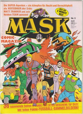   M.A.S.K. ACTION-COMIC-MAGAZIN #5, Condor/Kenner 1988 COMICHEFT Z1/1-