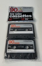 2 Pack ToneMaster 90 Minute Low Noise Blank Cassette Tapes New Sealed VTG NOS