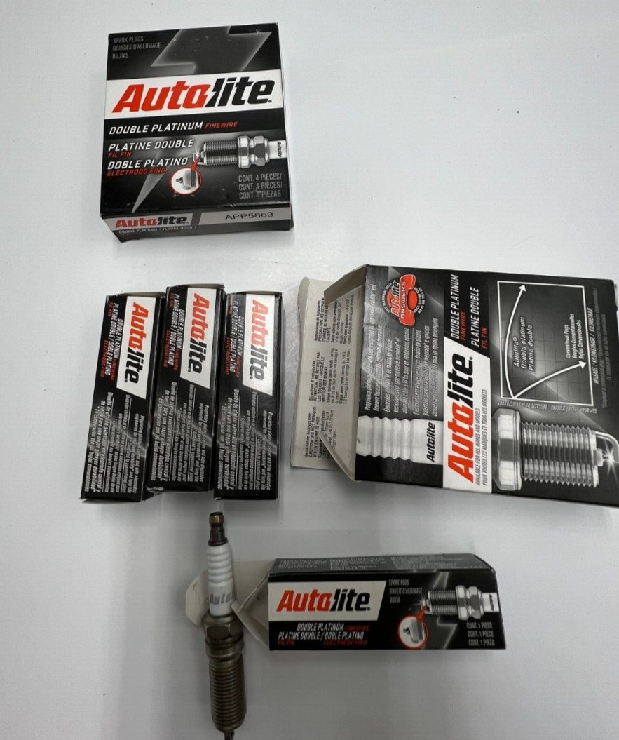 QTY 8 Autolite Double Platinum Spark Plug APP5863 for SP512A 88901025 41-125