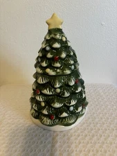 Christmas Tree Cookie Jar Winter Wonder Lane Holiday Decor