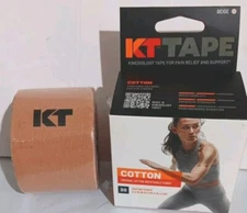 KT Tape Cotton Elastic Kinesiology Athletic Tape 20 Count 10” Precut Strips