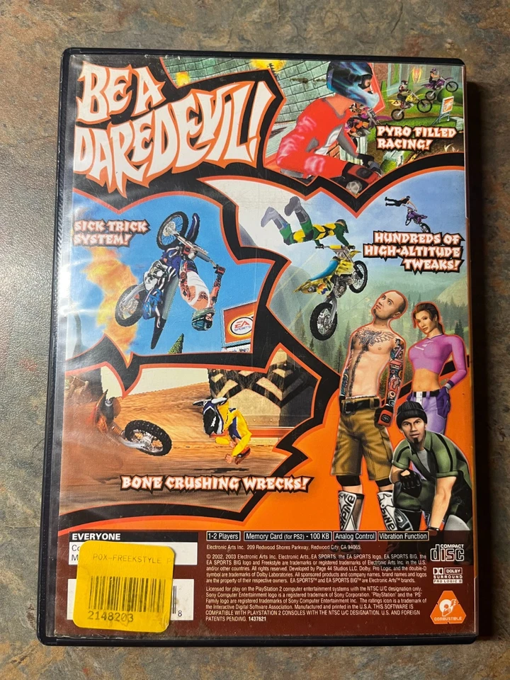 Freekstyle (Sony PlayStation 2, PS2, 2002) Greatest Hits - CIB Complete - Tested - Image 2 of 3