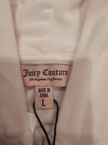 Neu mit Etikett! JUICY COUTURE Velour Bling Trainingsanzug Hoodie & Hose Soft Glow Pink Gr. L - Bild 9 von 10