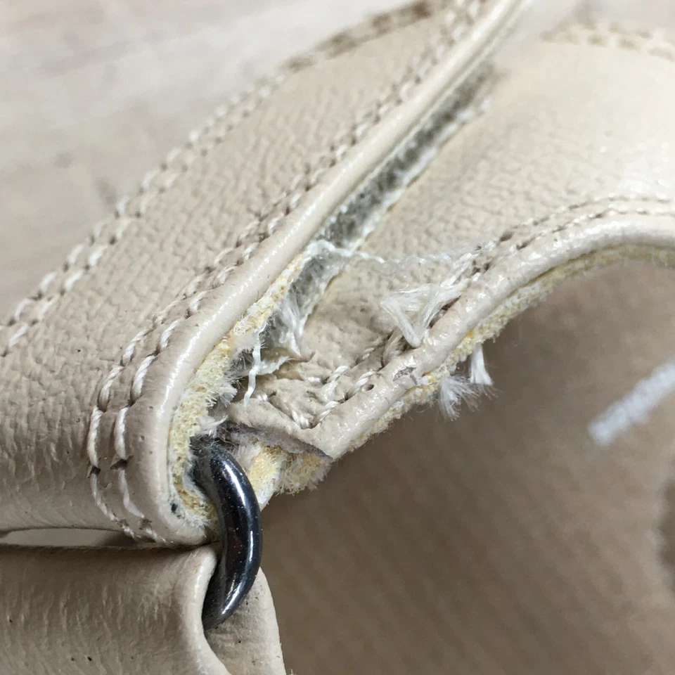 Sandalias Dr Scholls para mujer 8,5 M pescadores con tiras de cuero beige Foto 4 de 4