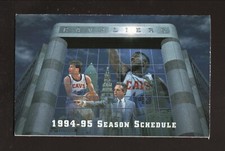1994-95 Cleveland Cavaliers Brad Daugherty Mark PriceSchedule Continental
