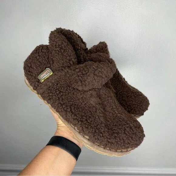 Ll bean women's cozy slipper booties pile fleece hot sale