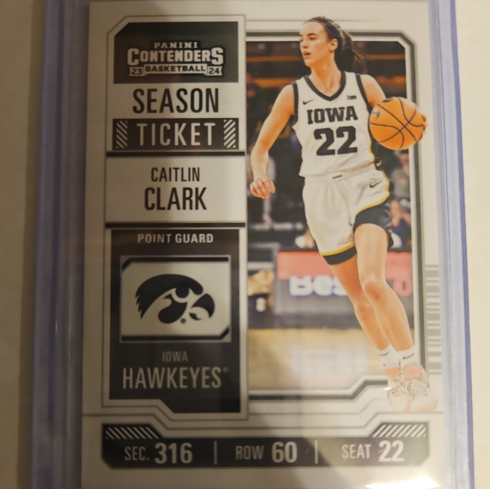 2023-2024 Caitlin Clark Collection Season Ticket Exclusive Metalized Insert CC3
