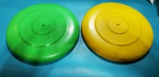 C.P.I. Frisbee Yellow Green Saucer Tosser Continental Promotions 9" Frisbees