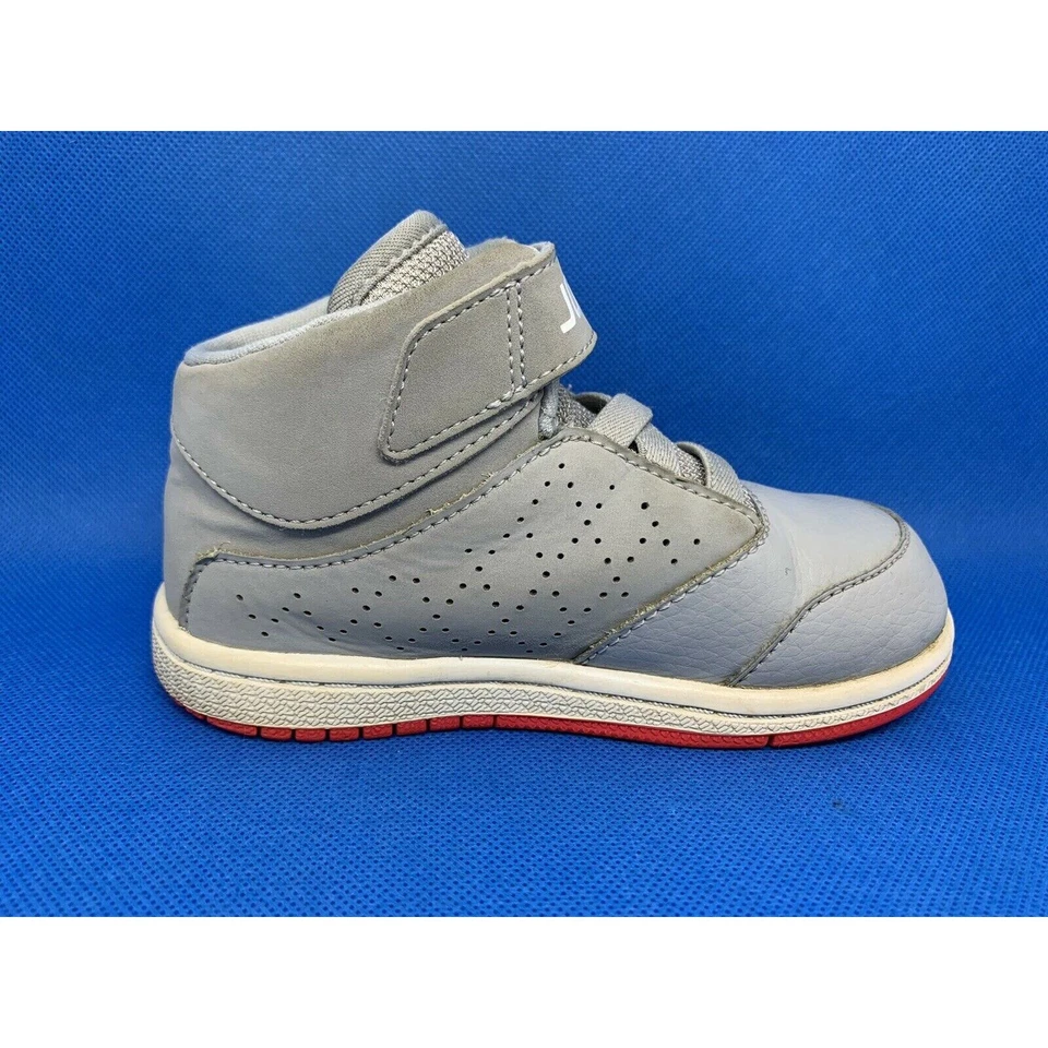 NIKE Air Jordan 1 полета 5 первоклассный волк серый спортивная обувь 881437-008 детский размер 8C - Изображение 4 из 4