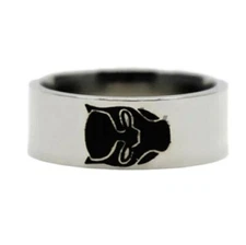 Black Panther Wakanda King T'Challa Stainless Steel Band Finger Ring