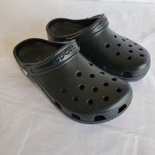 Crocs Unisex Classic Black Slip On Clog Shoe Mens 6 Womens 8
