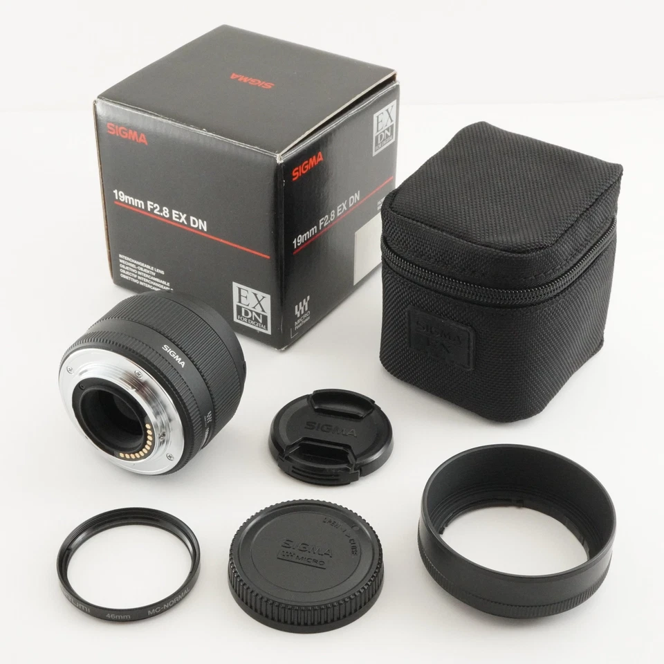 SIGMA 19mm F2.8 EX DN en caja para lente Micro Cuatro Tercios AF de Japón #4364 Foto 2 de 4