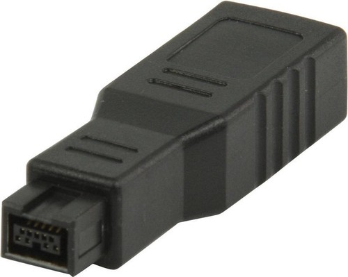 Value Line (VLCP62905B) Black FireWire Adapter (6-Pin Female - 9-Pin Male) - Picture 1 of 5