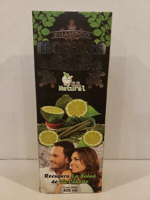 BERGAMOT SHAMPOO MORINGA & BERGAMOTA 400ml 100% Natural Organic''Pelo Saludable''