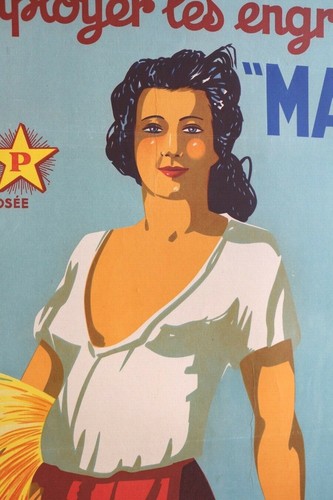 Cartel Antigua Manon Provence Frutas Vegetales Bio Marsella Mourlot Viano - Bild 2 von 5