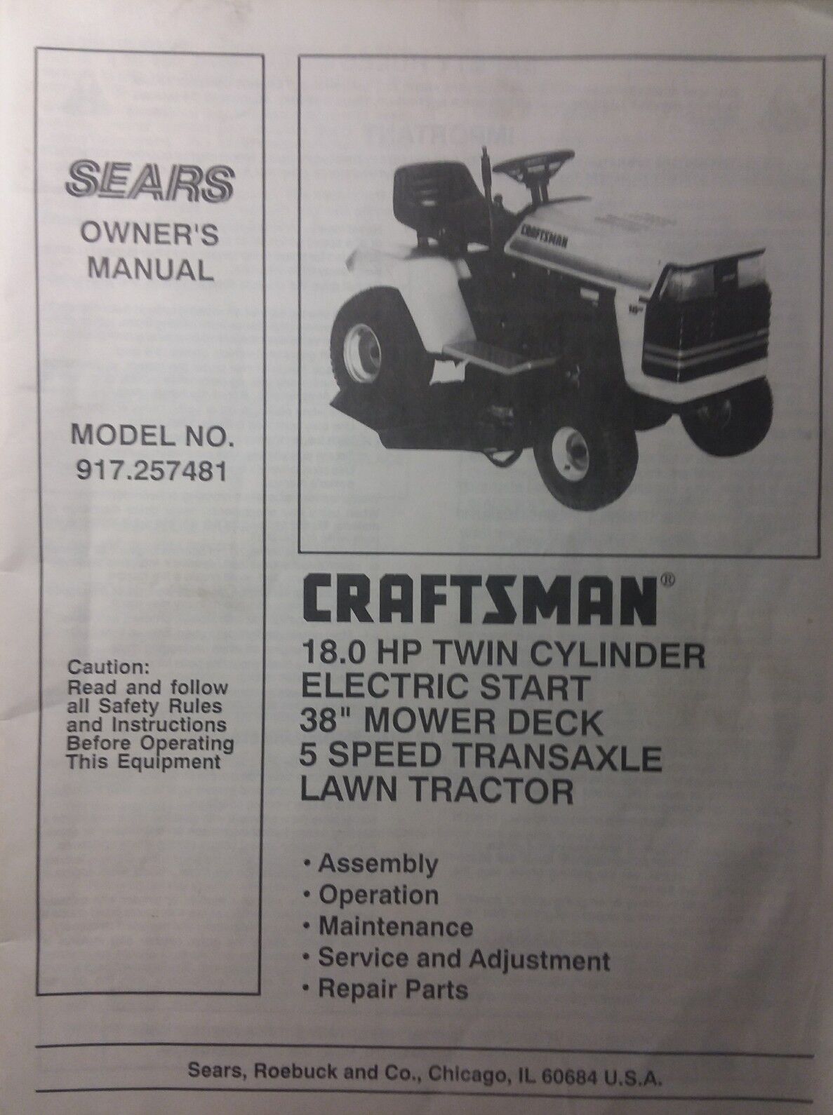 Sears Lawn Tractor Repair Parts | Reviewmotors.co