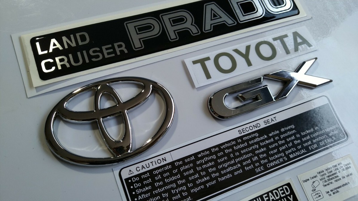 set of decals and emblems fits Toyota Land Cruiser j90 Series 96
