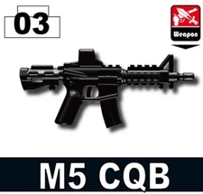 M5 CQB Assault Rifle Good For LEGO Brick MILITARY Swat Police Army USA BRICK