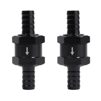 #ad #ad 3 8quot; Fuel Check Valve One Way Inline Non Return Diesel Gasoline Black 10mm 2Pcs $10.99
