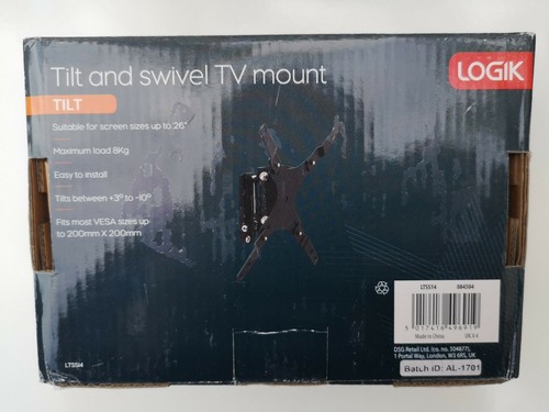 TILT AND SWIVEL TV MOUNT FOR UP TO 26" - Picture 2 of 2