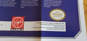 Overlord NES Nintendo Virgin Games Insert Poster Map Guide - NO MANUAL OR GAME