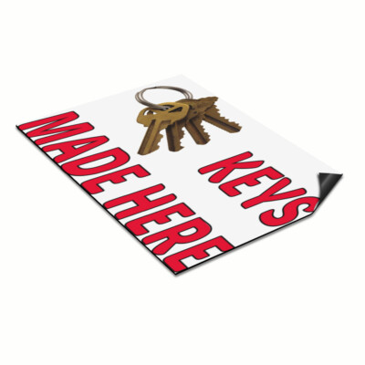 Car Magnet Set of 2 Keys Made Here C Advertising Printing Industrial Sign