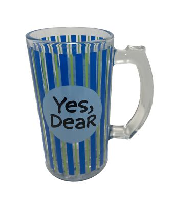 Our Name is Mud Yes Dear  I'm a Drinker Not a Fighter Beer Glass Stein NIB