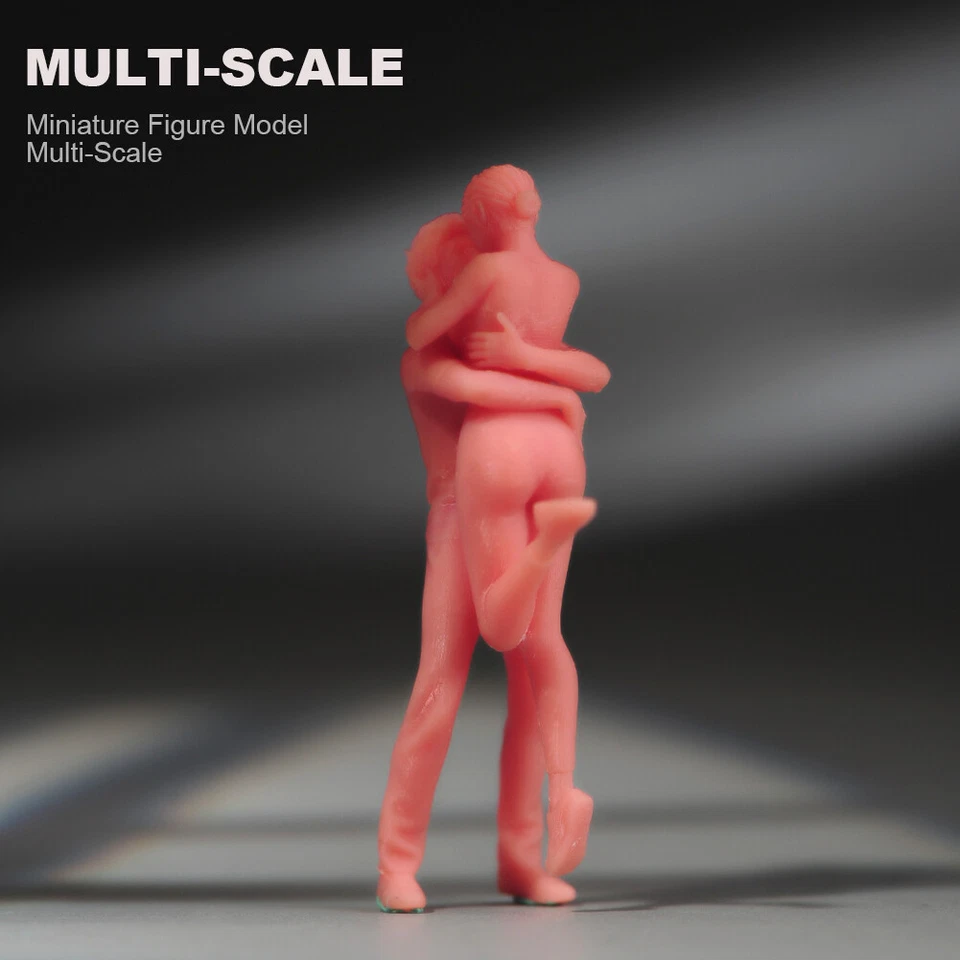 1/87 Couple Sweet Kiss Miniature Model Scene Prop Car Vehicle Toy - Изображение 4 из 4