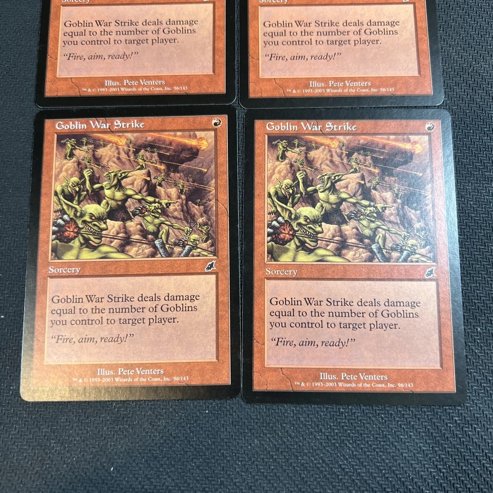 Goblin War Strike Magic The Gathering Mtg Scourge Playset Card 4  NM - Image 3 of 4