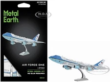 BOEING 747 AIRCRAFT "AIR FORCE ONE" STEEL MODEL KIT BY METAL EARTH ME1001