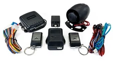 HornBlasters Train Air Horn Car Alarm System w/ Shock Sensor & Slide Remote, 12V