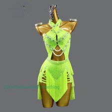 Latin Dance Clothes Women Costume New Dress Stage Girls Suit Outfits Party