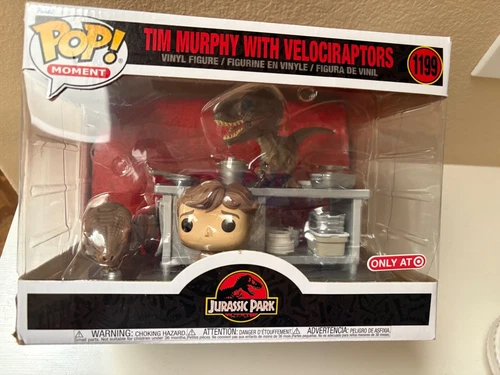 Funko Pop Moments Jurassic Park Tim Murphy with Velociraptors #1199 New