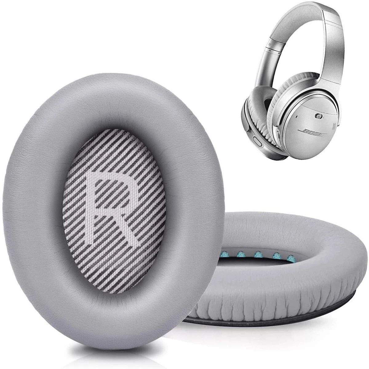 Grey Replacement Ear Cushion Pad Kit Bose QuietComfort 35 QC35 II
