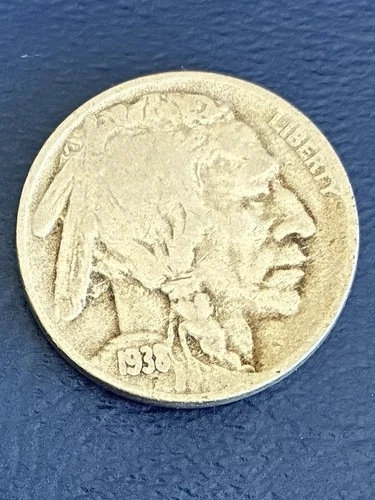 1938 D Denver Mint Buffalo Nickel Last Year Minted