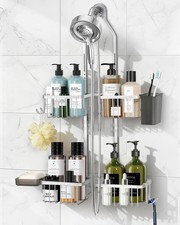 Adjustable Shower Caddy Hanging for Handheld Showerheads - Never Rust Shower ...