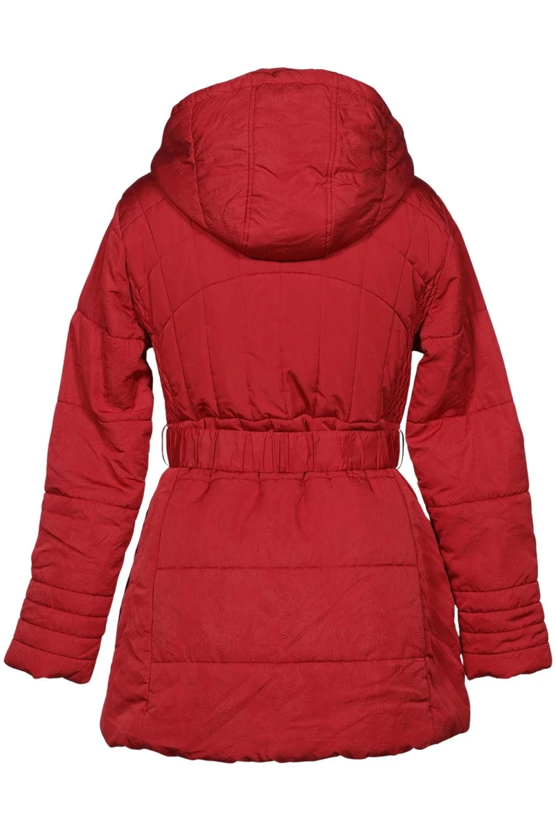 Desigual Mantel Damen Jacke Parka Gr. 42 Rot #1oajcfh