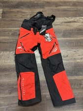 Fly Racing Carbon Bib Red/Black Medium Snowmobile Bib for Warmth & Mobility AP7