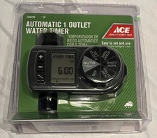 NEW Ace Automatic 1 Outlet Water Timer Digital Screen Timer Lawn Garden 7436728