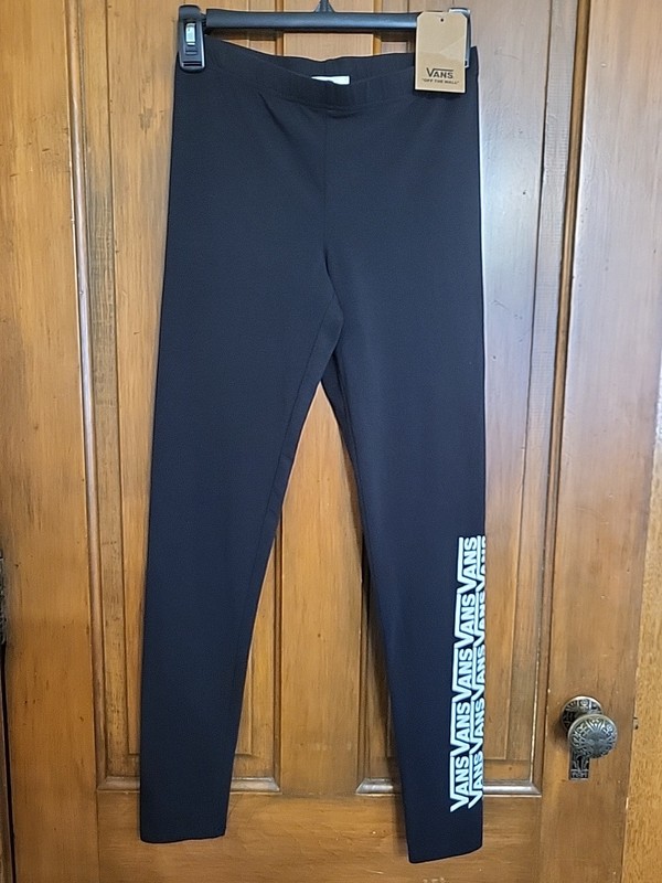 Vans "OFF THE WALL" Black Leggings, Girls Small, NWT