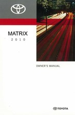 2010 Toyota Matrix Owners Manual