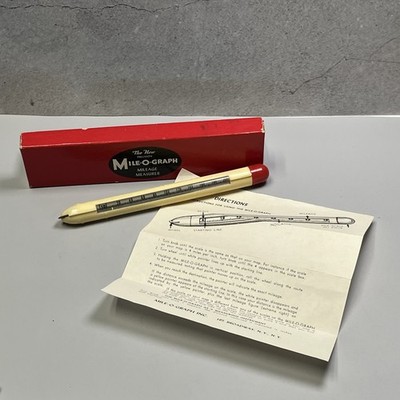 VTG Mile-O-Graph Mileage Measurer W/ Orig Box Instructions Drafting Engineer