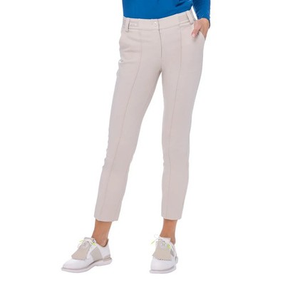 BELYN KEY WOMEN'S SPORT CROP PANTS XS S M BISCOTTI GOLF NEW NWT
