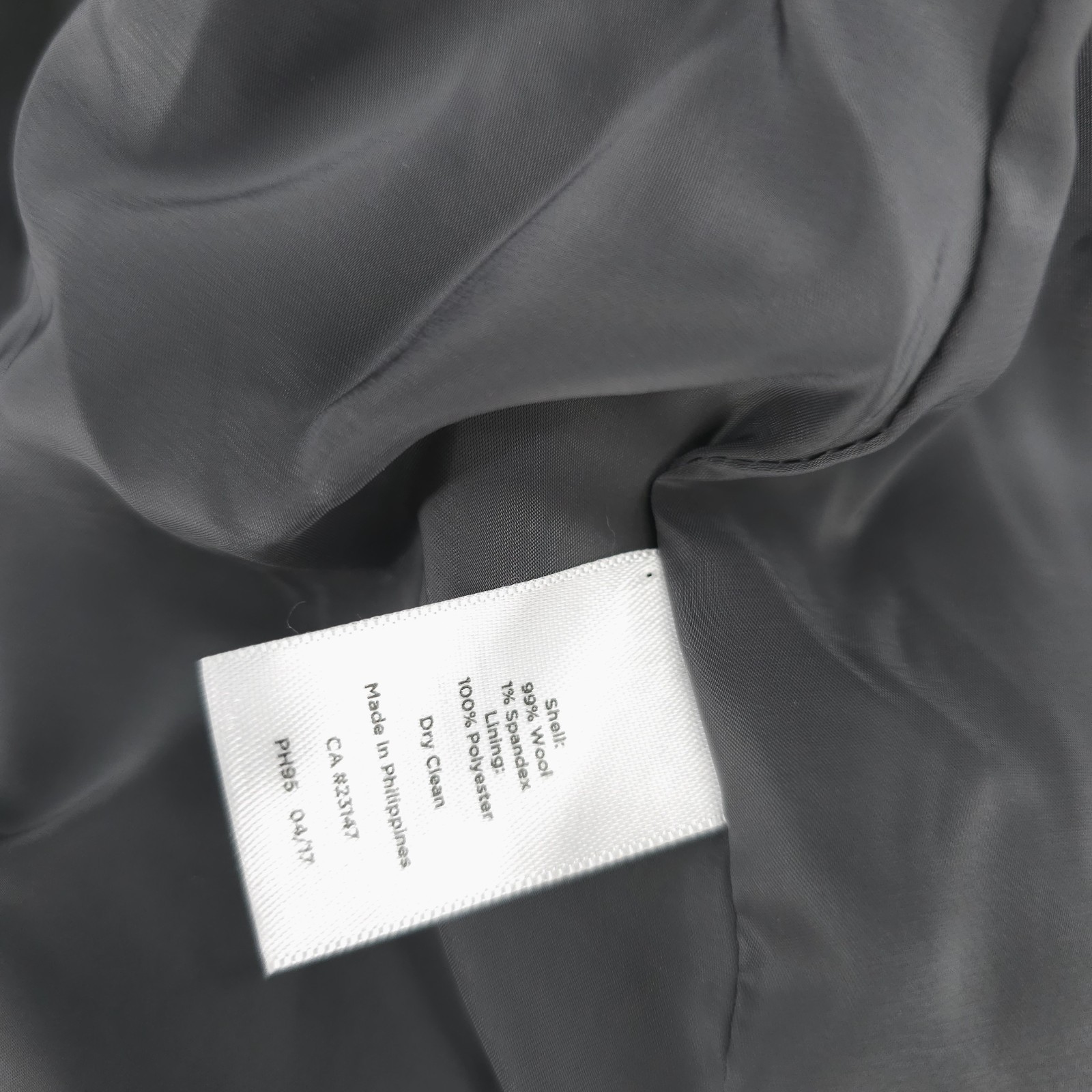 TALBOTS Wool Blend Gray Blazer Jacket Italian Fla… - image 6