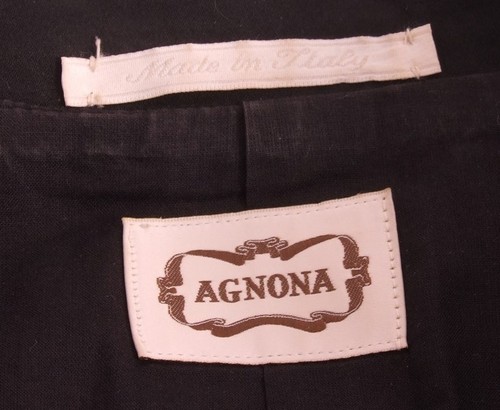 AGNONA Italian Designer Ladies Jacket Blazer SZ 6 Woman Fashion Bust 36" Black - Picture 4 of 5