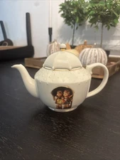 MJ Hummel Goebel Germany Porcelain Tea  "Stormy Weather" Tea Pot Danbury Mint
